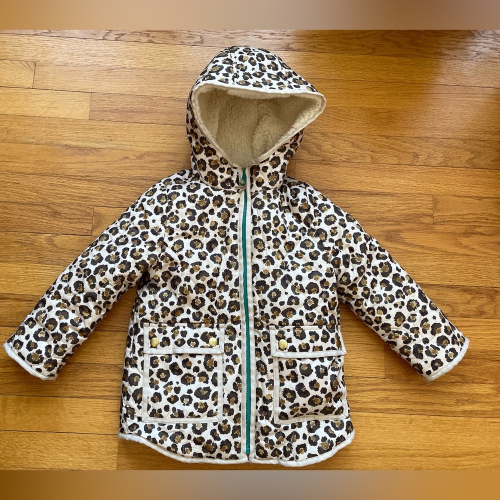 CrewCuts Leopard Print jacket size XS (4/5)